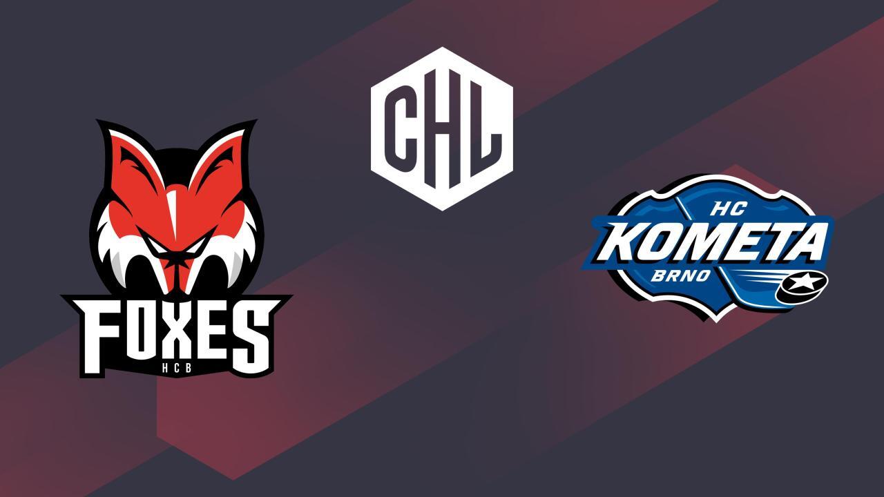 Lední hokej: CHL, základní skupina : HC Bolzano - Kometa Brno