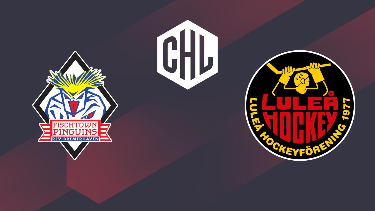 Lední hokej: CHL, základní část, dnešní: Bremerhaven - Lulea