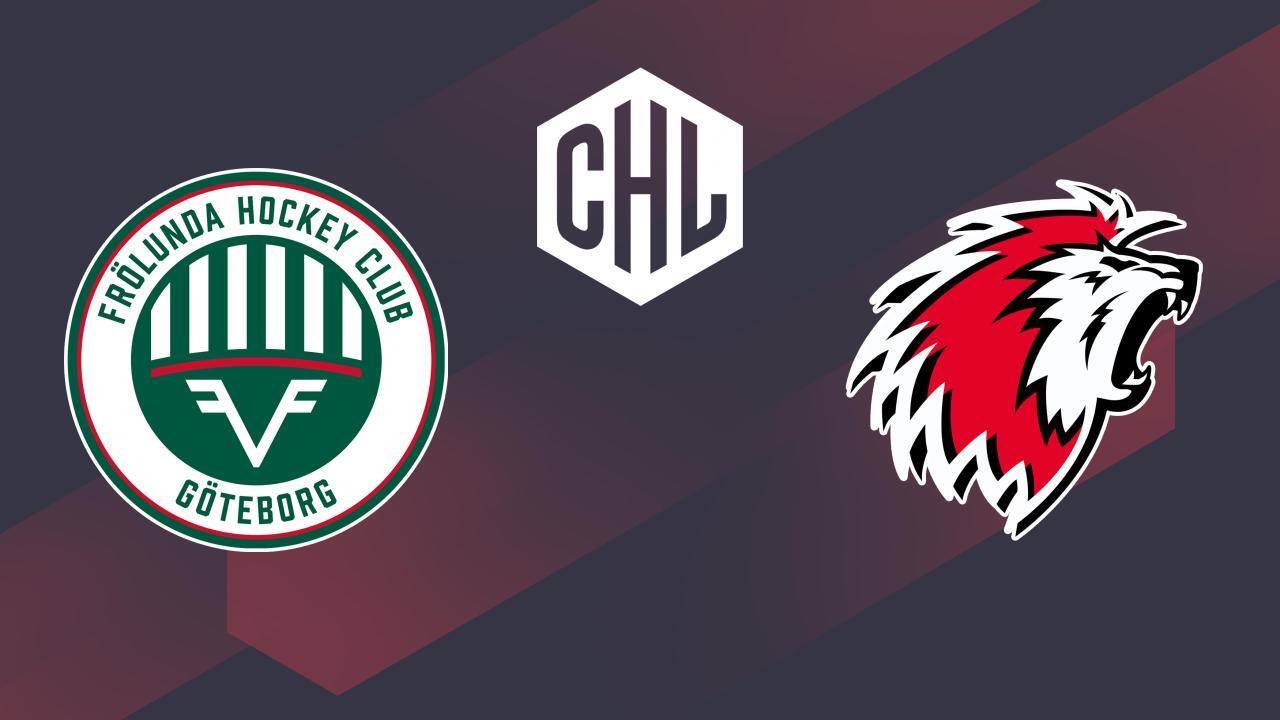 Lední hokej: CHL, základní skupina, dnešní: Frölunda - Lausanne