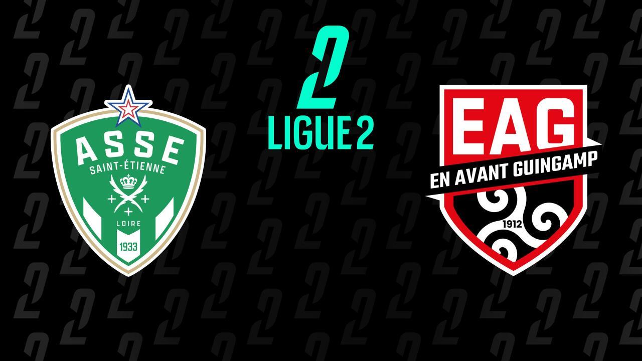 AS Saint-Étienne - EA Guingamp (francouzské fotbalové ligy Ligue 2)