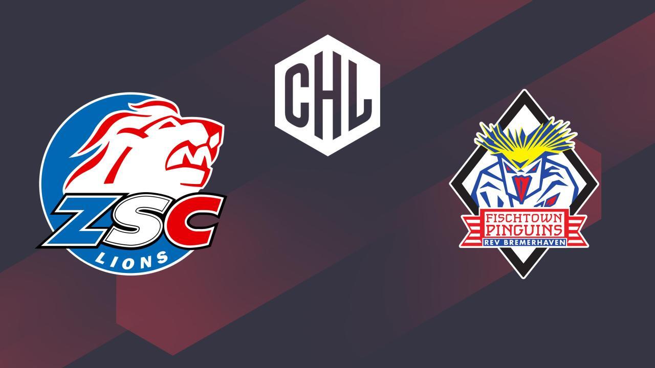 Lední hokej: CHL, základní skupina, dnešní: ZSC Lions - Bremerhaven
