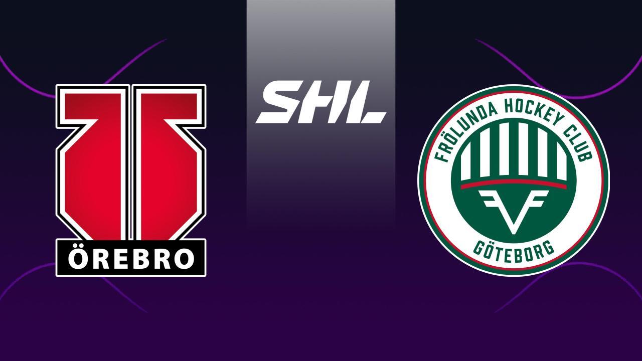 Lední hokej: SHL, základní část, dnešní: Örebro - Frölunda