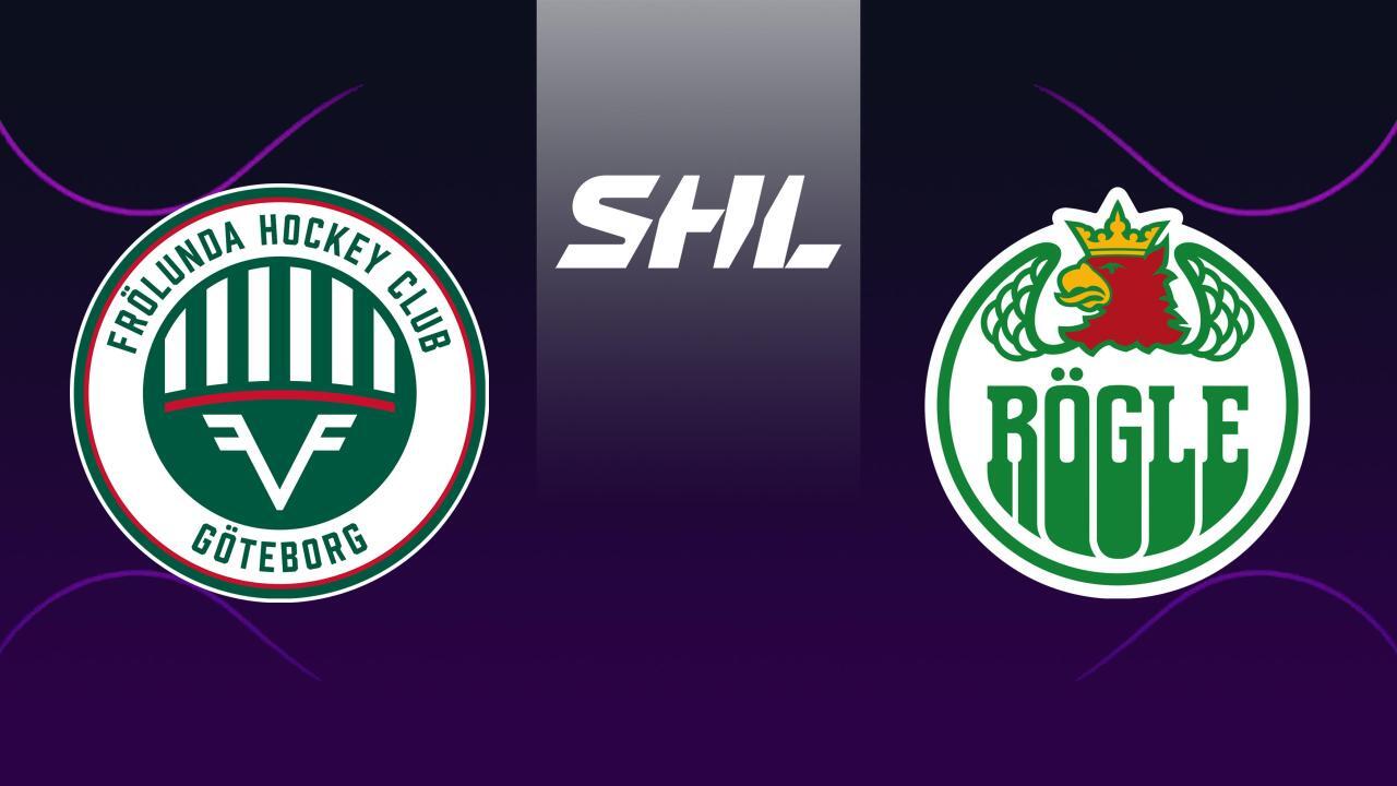 Lední hokej: SHL, základní část: Frölunda - Rögle