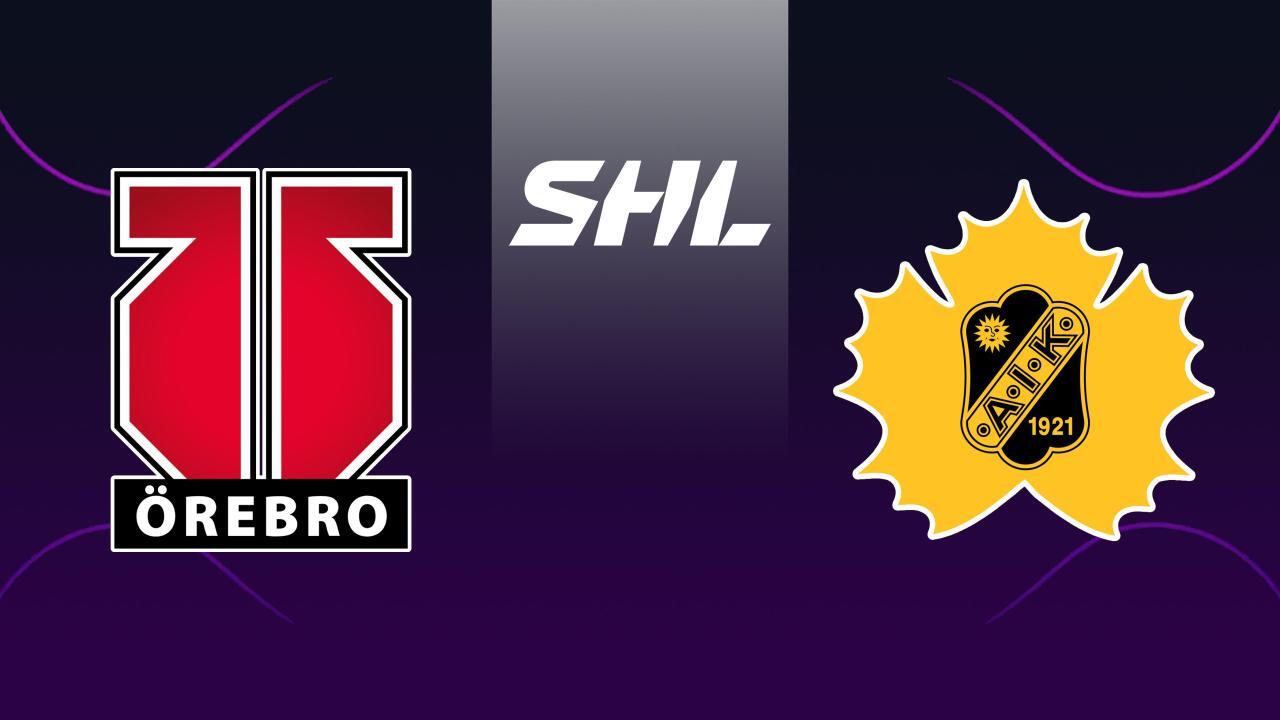 Lední hokej: SHL, základní část: Örebro - Skellefteå