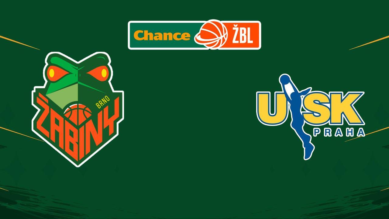 Žabiny Brno - USK Praha (nejvyšší české basketbalové ligy žen)