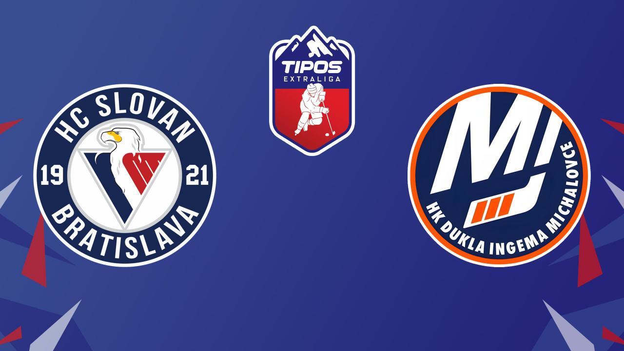 Lední hokej: Tipos Extraliga, základní část, 45. kolo, Slovan Bratislava - HK Dukla Ingema Michalovce