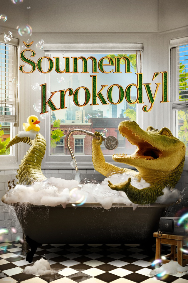 Wielki zielony krokodyl domowy